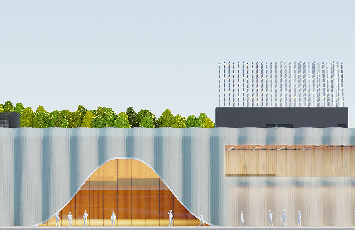 UrbanLab Architects design for a music concert hall venue in Port